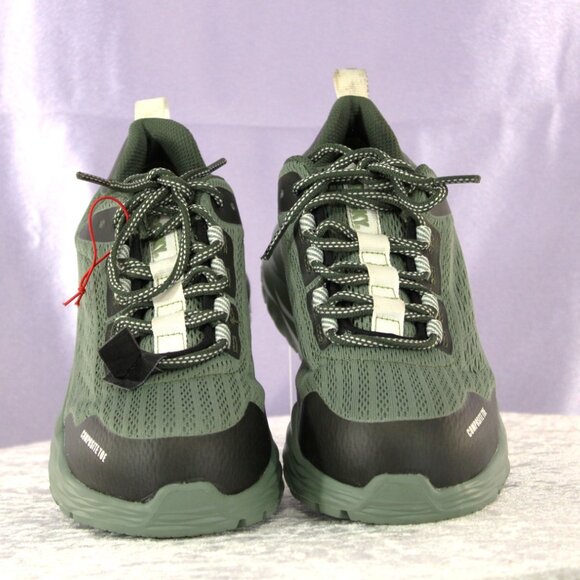 Rocky Men’s Size 7 Composite Toe Work Shoes with Vibram® Sole–Green/Black – New - Picture 2 of 7